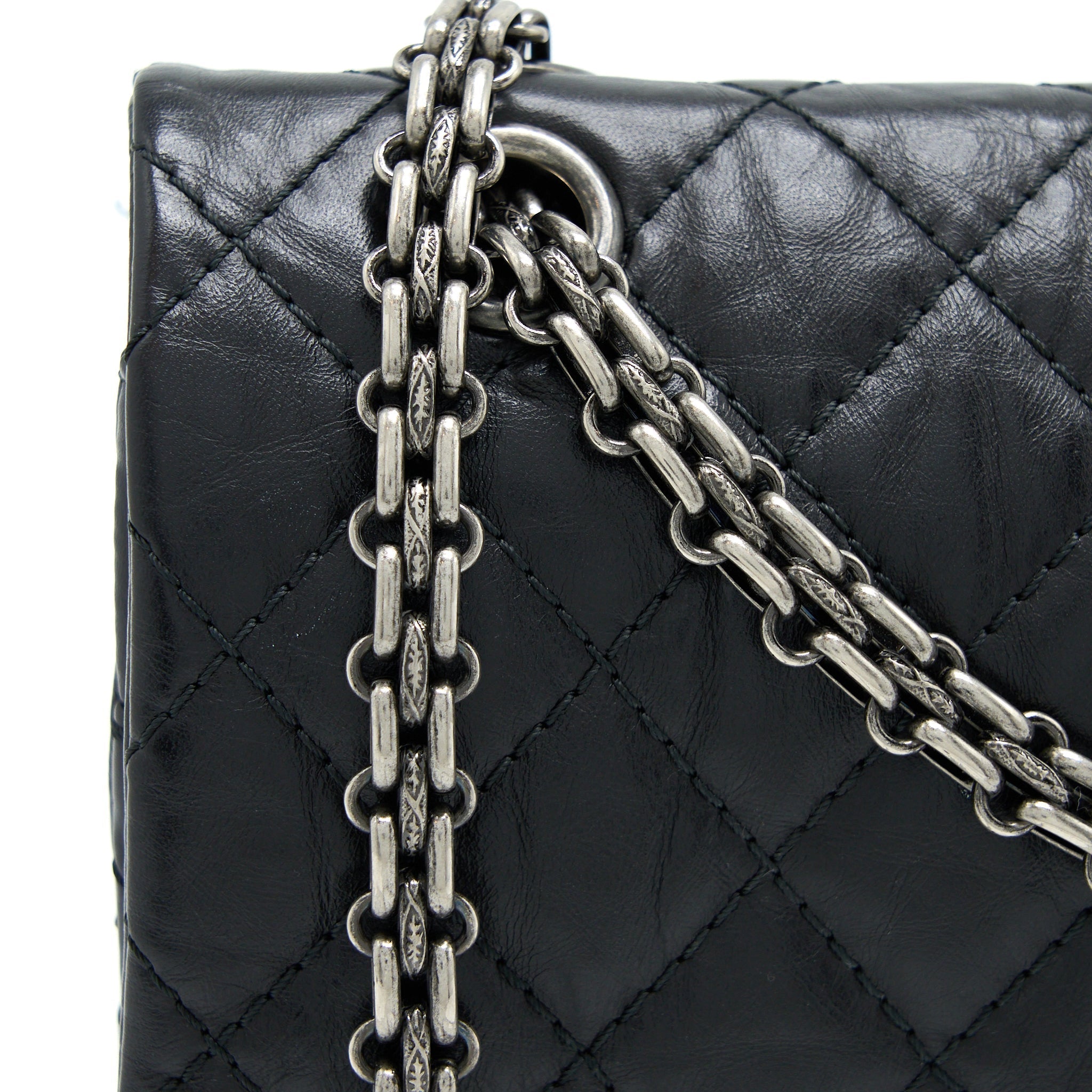 chanel-small-2-55-255-double-flap-bag-calfskin-black-ruthenium-shw