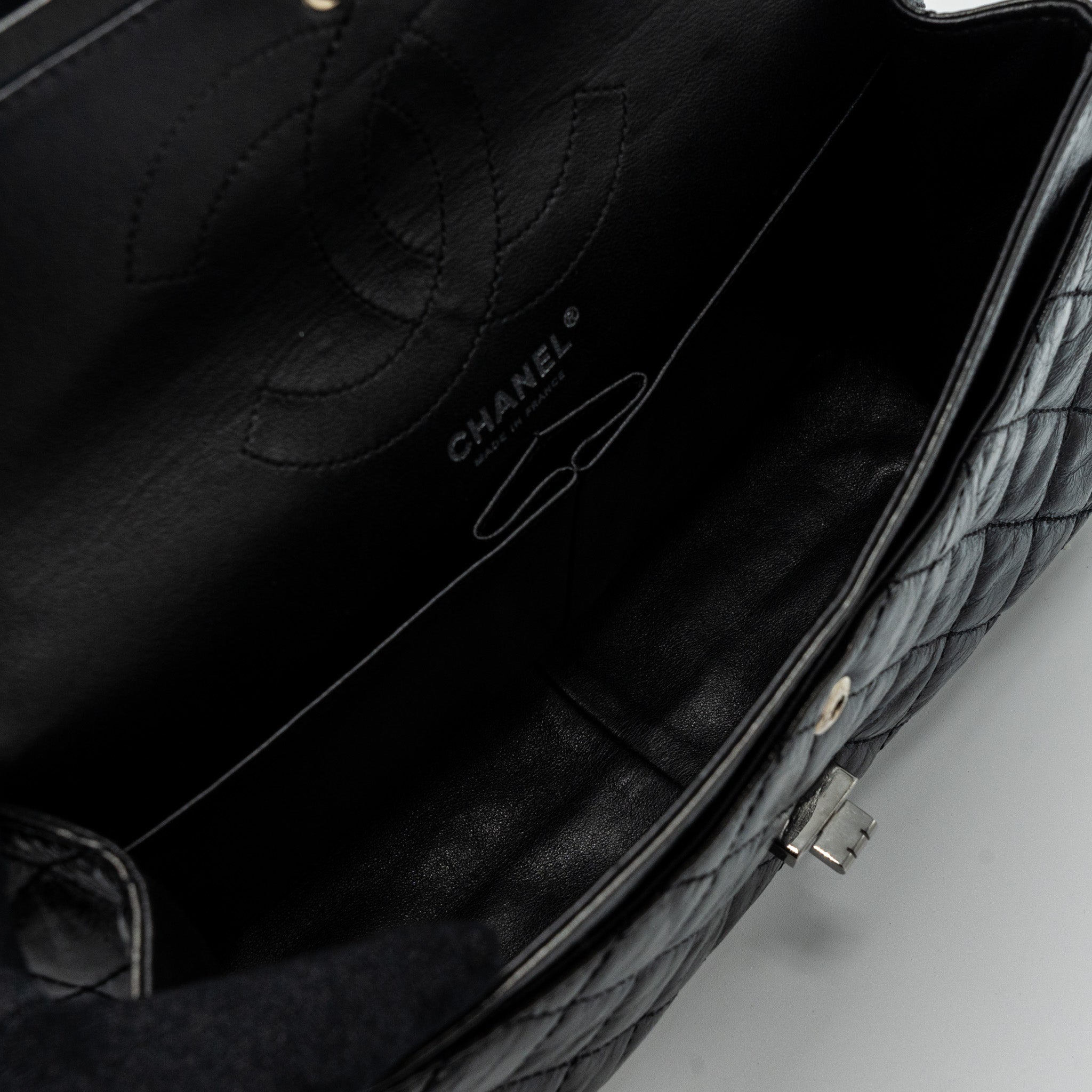 chanel-2-55-226-reissue-double-flap-bag-grained-calfskin-black-shw