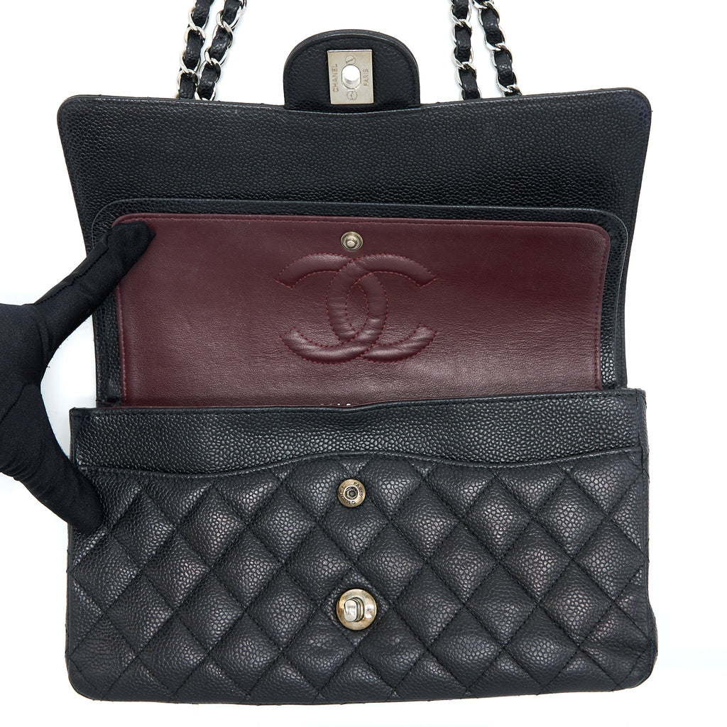 chanel-medium-classic-double-flap-bag-caviar-black-shw