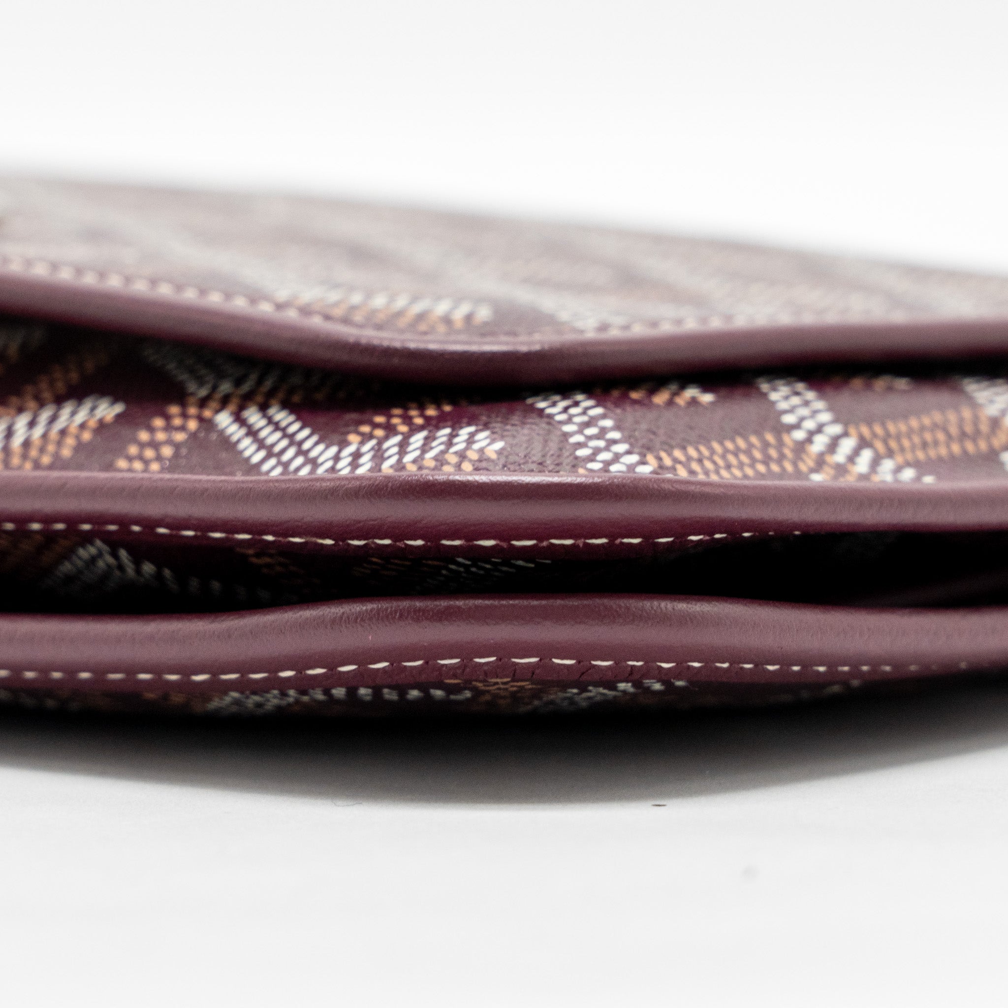 goyard-plumet-wallet-clutch-goyardine-canvas-leather-burgundy-shw-1