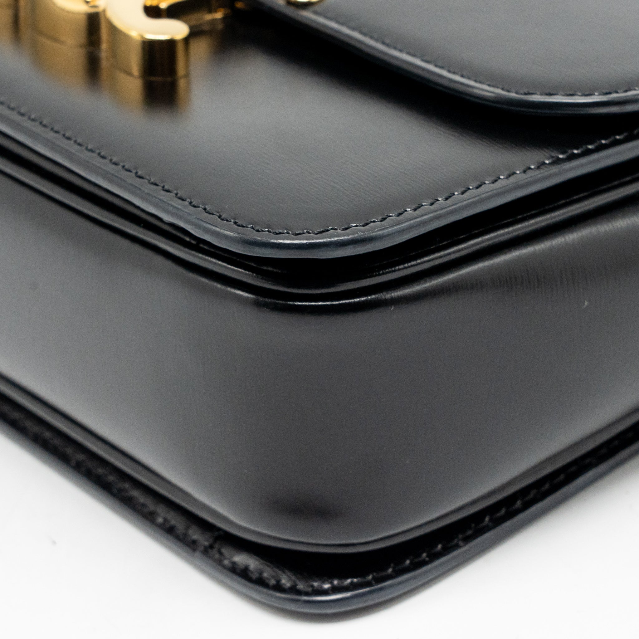 celine-teen-triomphe-bag-shiny-calfskin-black-ghw
