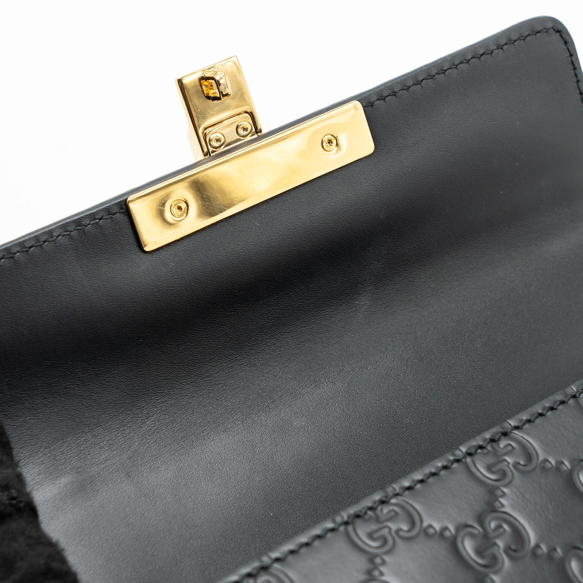 gucci-small-padlock-chain-bag-calfskin-black-ghw