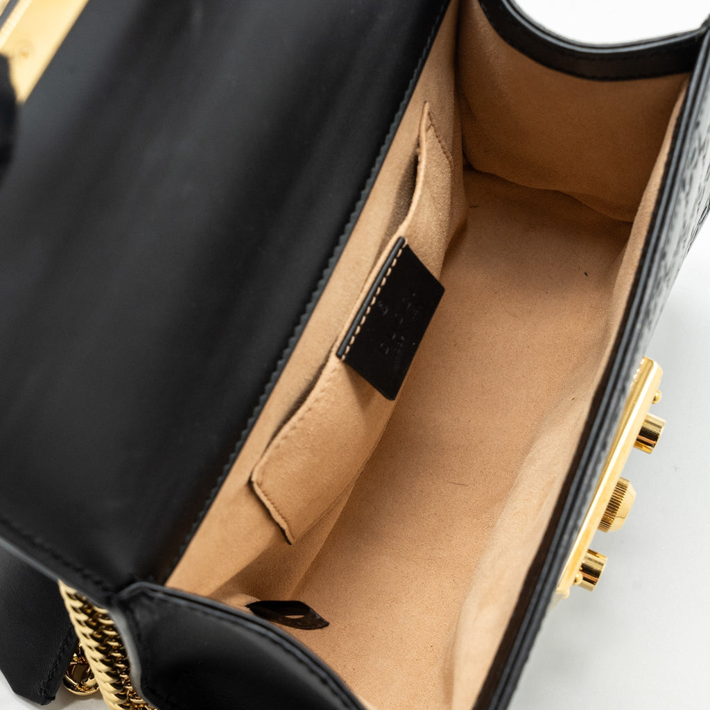 gucci-small-padlock-chain-bag-calfskin-black-ghw
