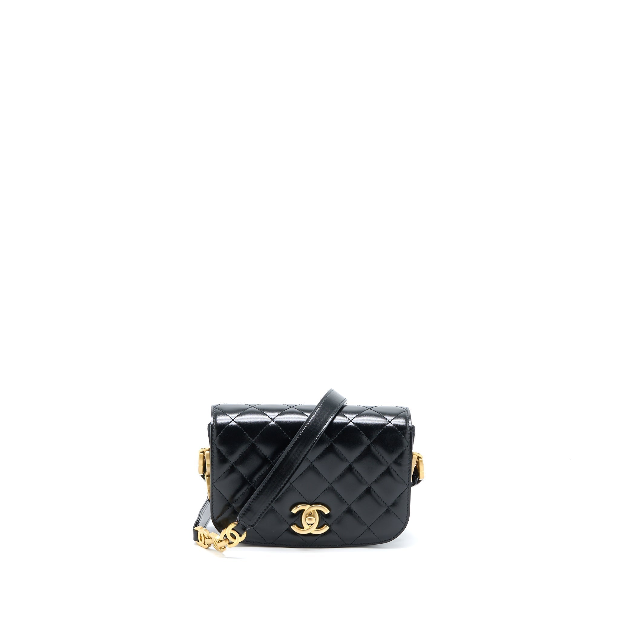 chanel-crossbody-mini-flap-bag-cc-logo-strap-calfskin-black-brushed-ghw-microchip