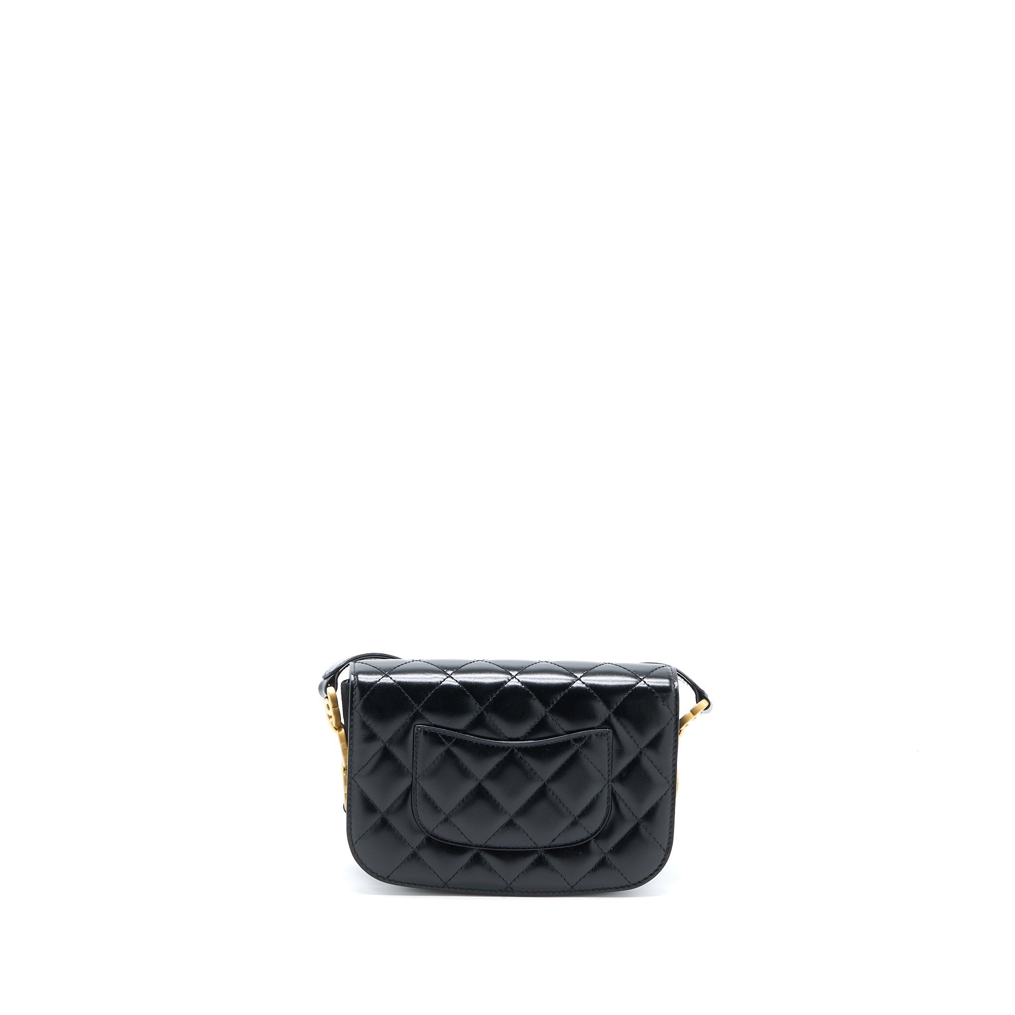 chanel-crossbody-mini-flap-bag-cc-logo-strap-calfskin-black-brushed-ghw-microchip