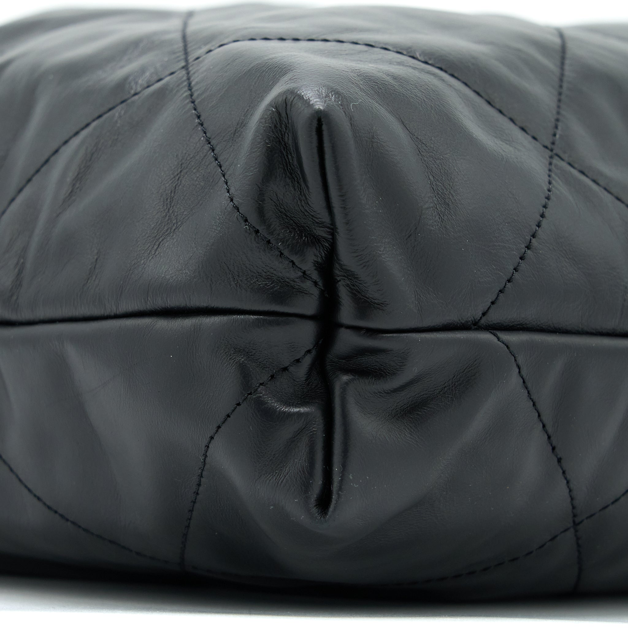 chanel-medium-22-bag-white-letter-shiny-calfskin-black-ghw-microchip