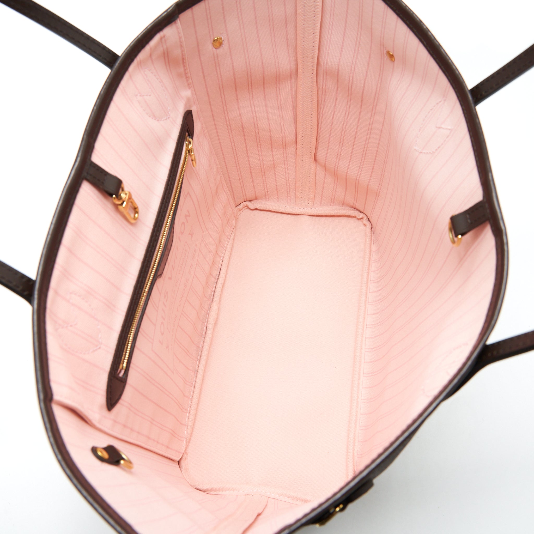 louis-vuitton-neverfull-mm-damier-ebene-rose-ballerine-ghw