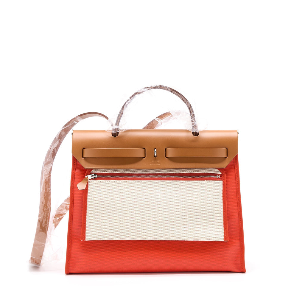 hermes-herbag-31-with-berline-canvas-and-hunter-orange-mecano-ecru-beige-shw-stamp-u