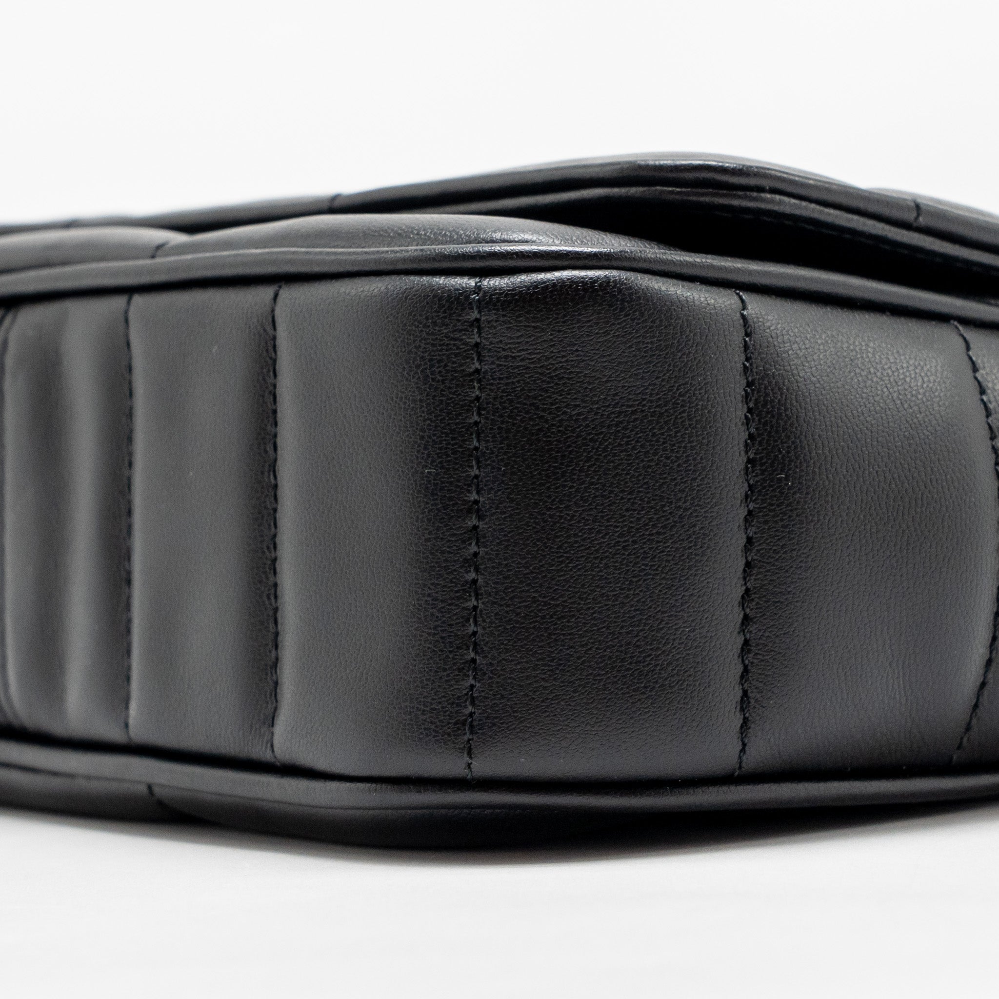 celine-matelasse-mini-chain-shoulder-bag-calfskin-black-ghw