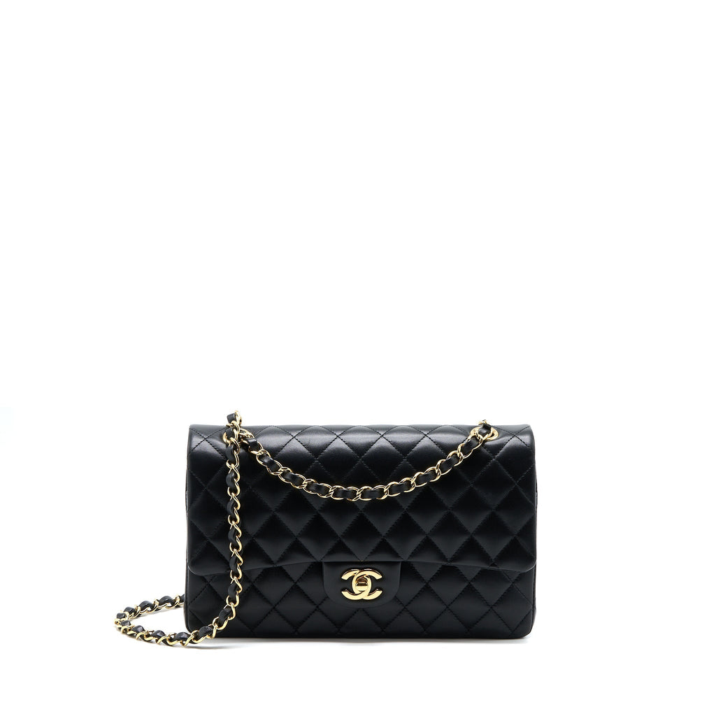 chanel-medium-classic-double-flap-bag-lambskin-black-lghw-microchip