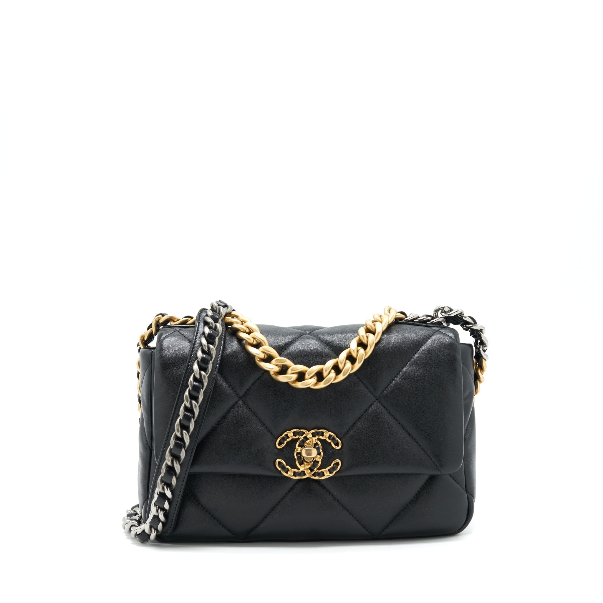 chanel-19-flap-bag-small-lambskin-black-ghw