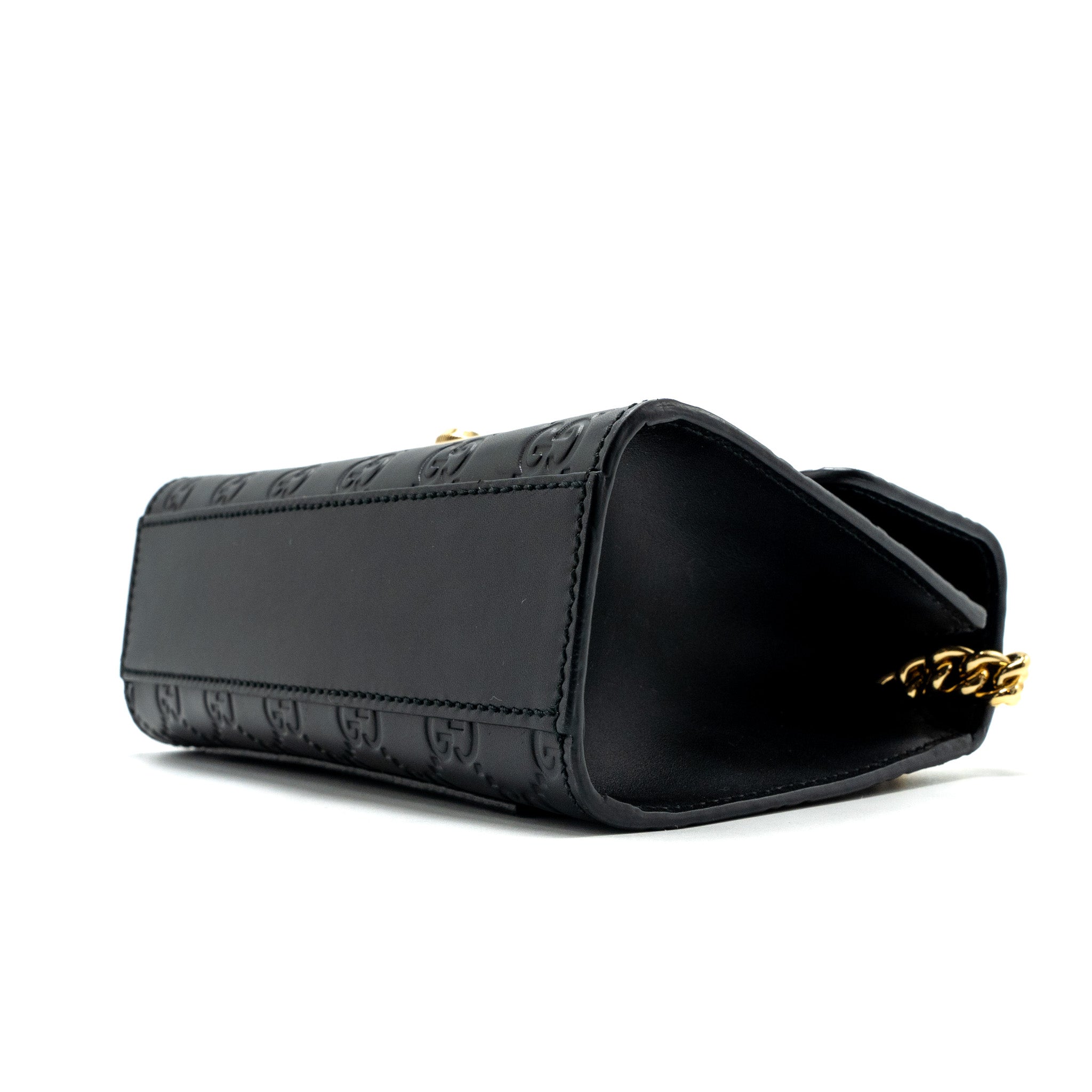 gucci-small-padlock-chain-bag-calfskin-black-ghw