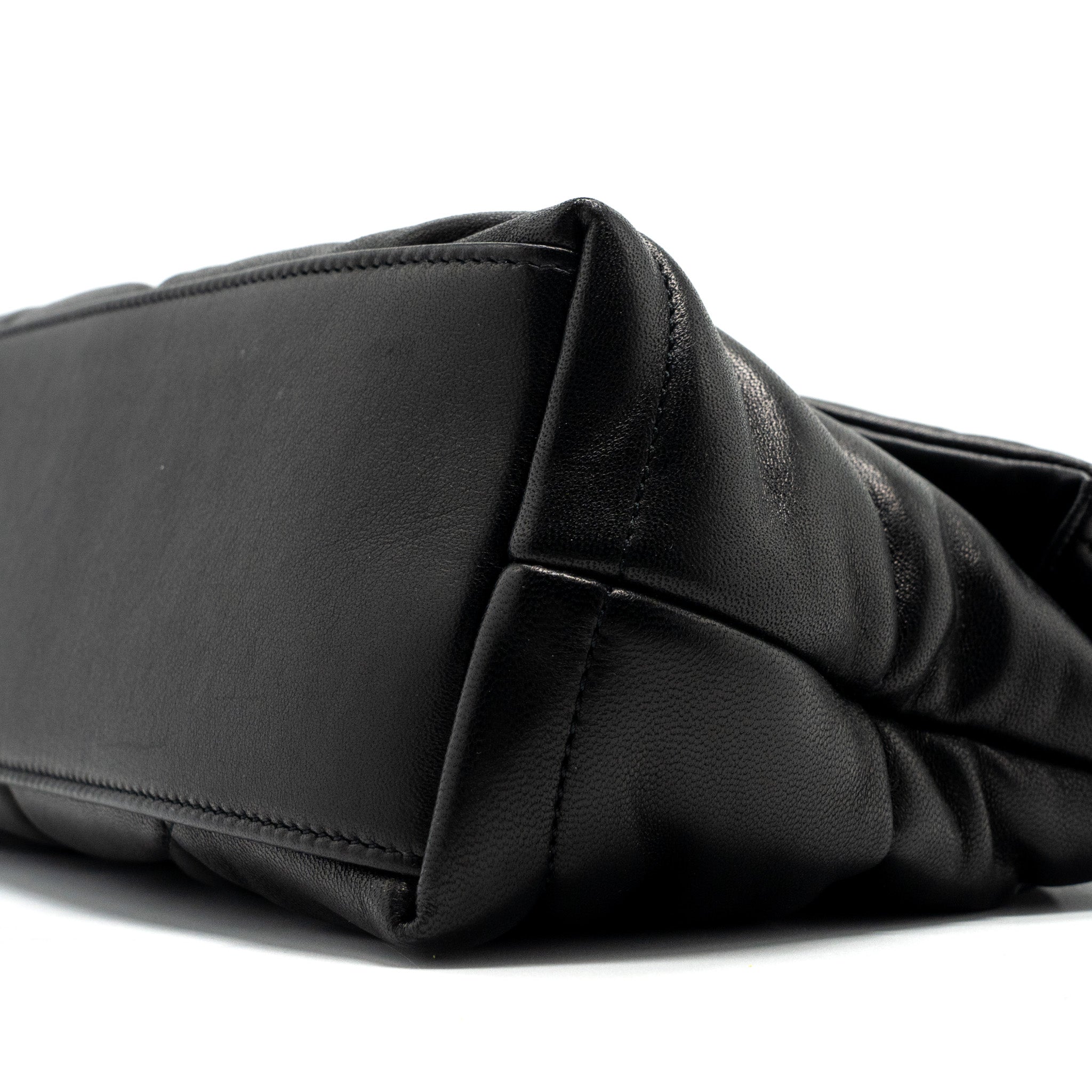 saint-laurent-small-puffer-lambskin-black-shw