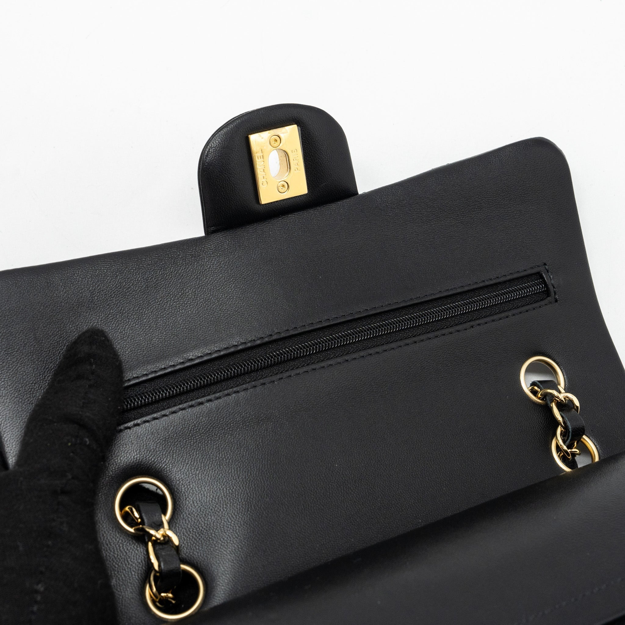 chanel-small-classic-double-flap-lambskin-black-ghw-microchip-copy