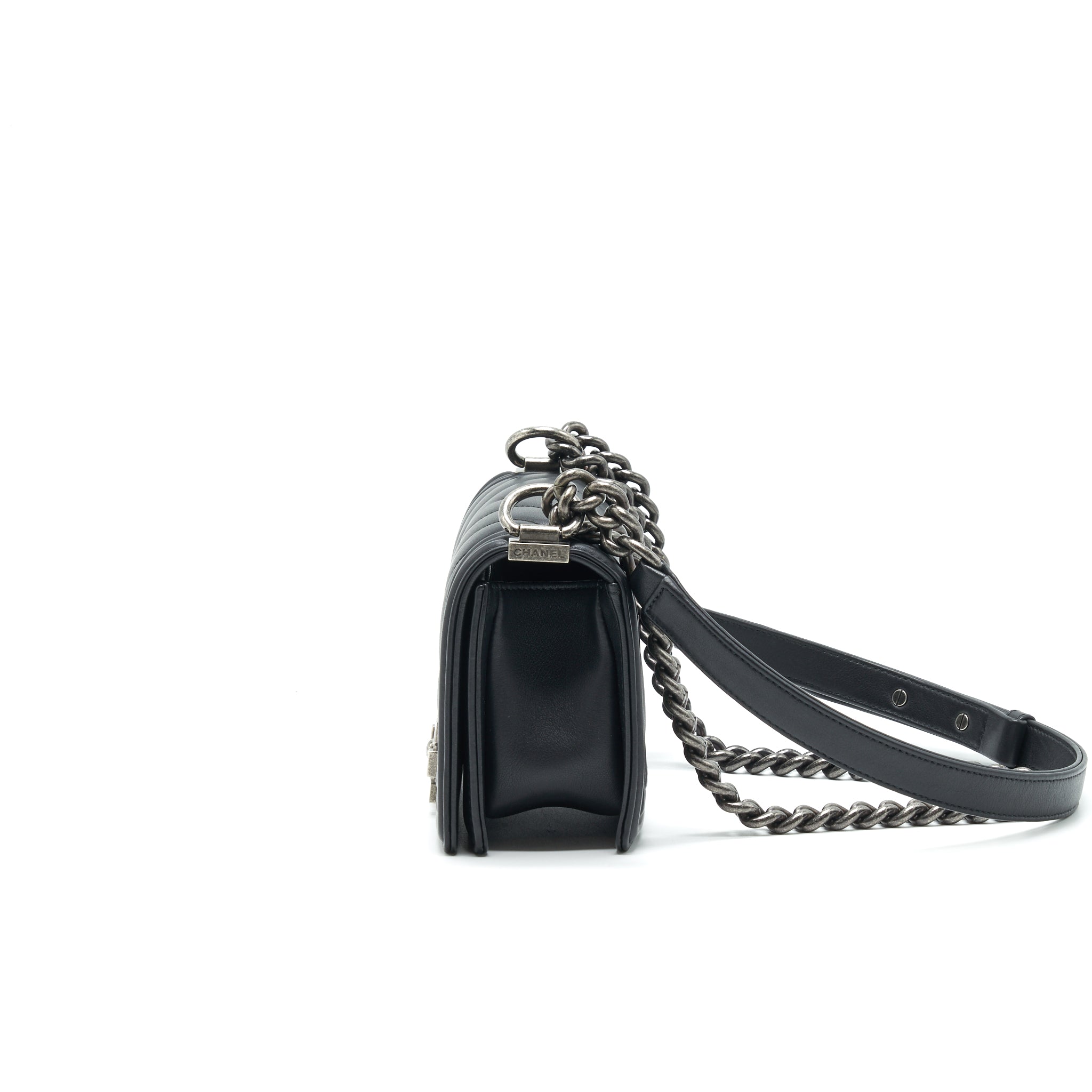 chanel-small-chevron-leboy-bag-calfskin-black-with-shw