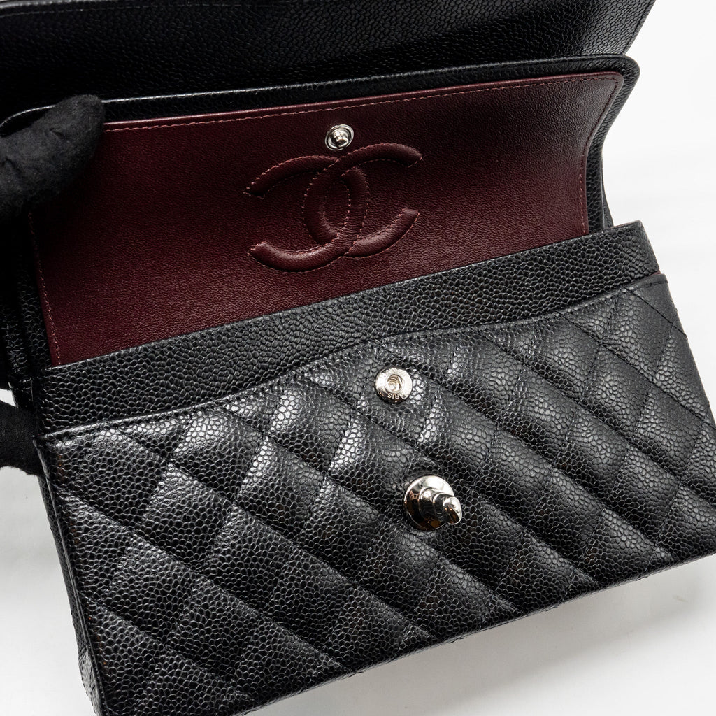 chanel-small-classic-double-flap-bag-caviar-black-shw-2