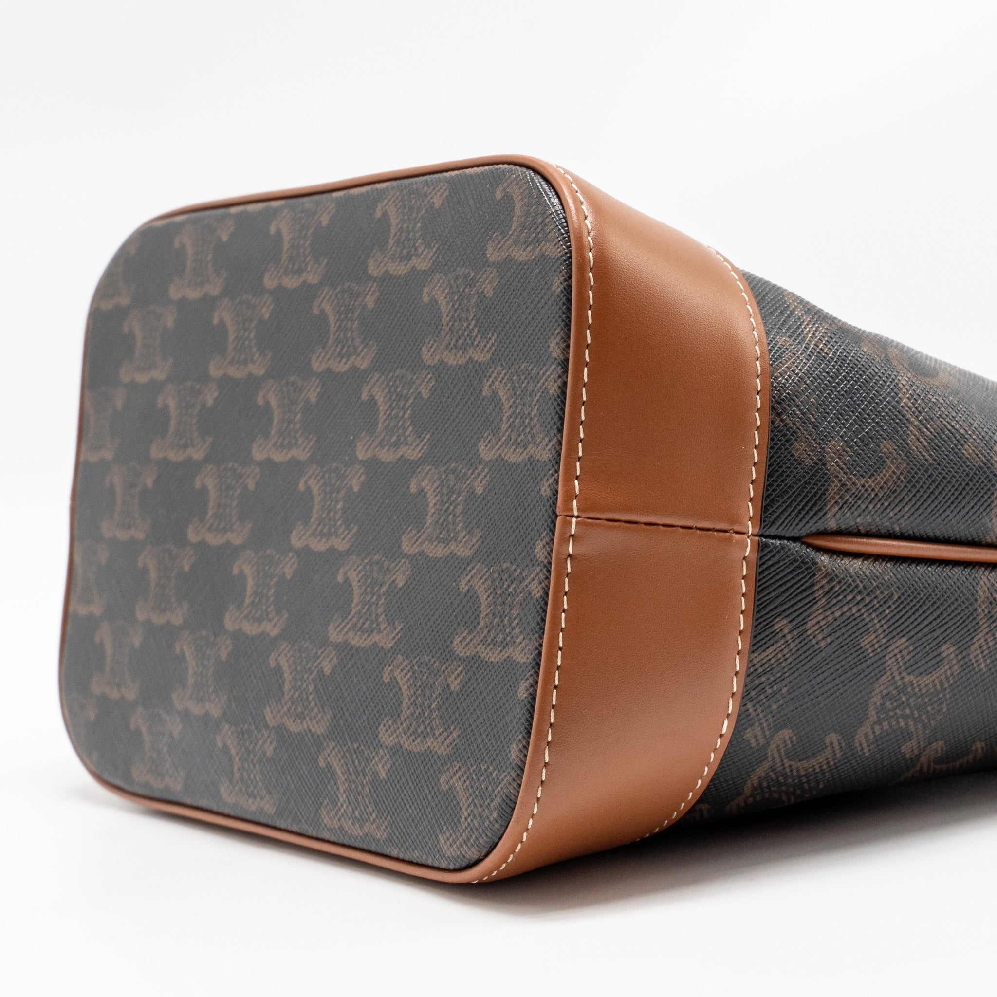 celine-small-bucket-bag-triomphe-canvas-leather-ghw-1
