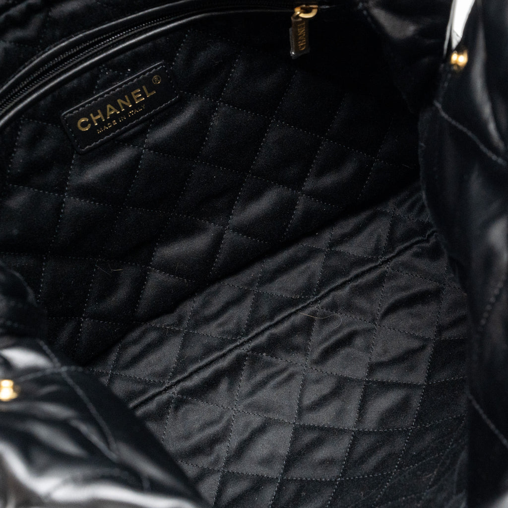 chanel-small-22-bag-gold-letter-shiny-calfskin-black-ghwmicrochip
