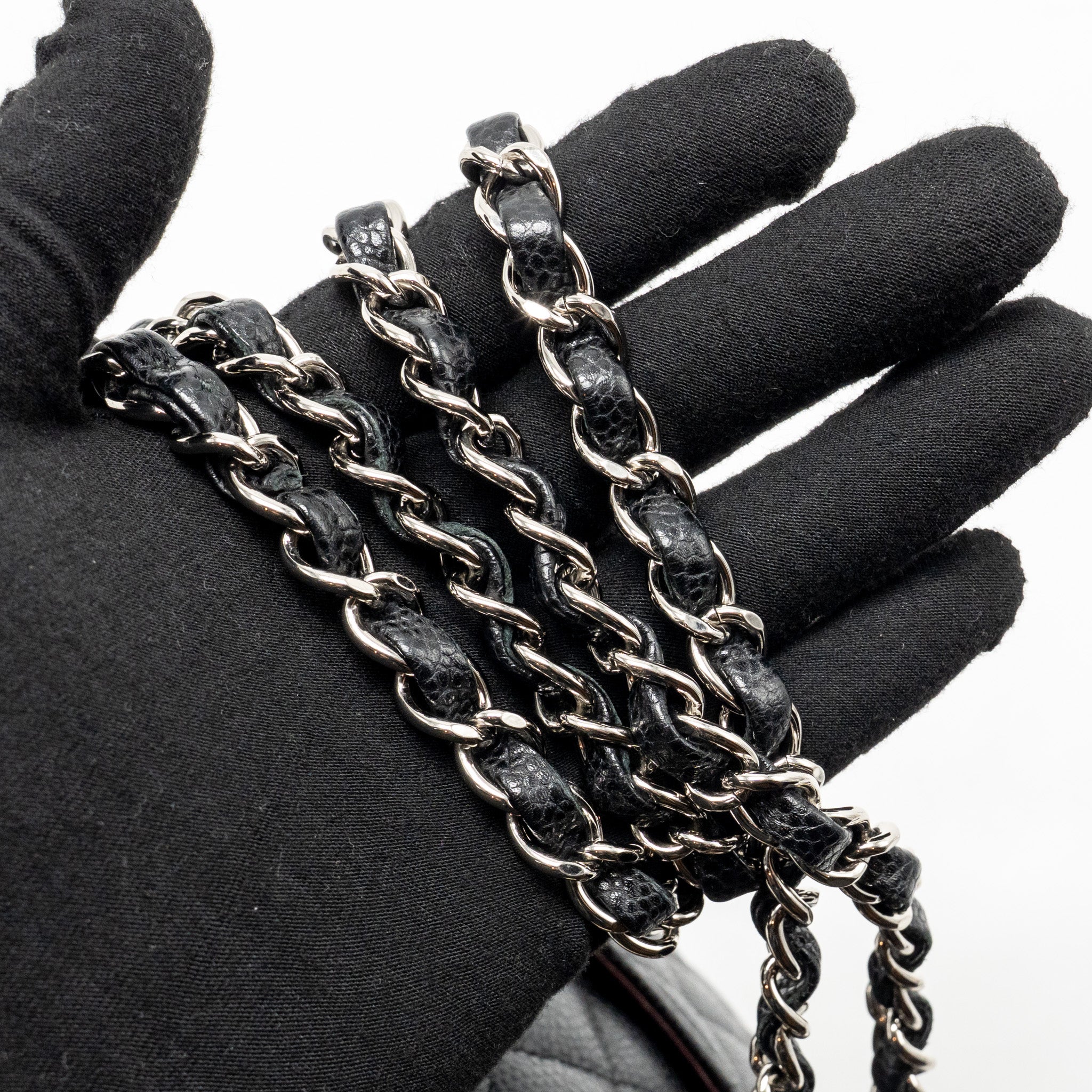 chanel-medium-classic-double-flap-bag-caviar-black-shw-14