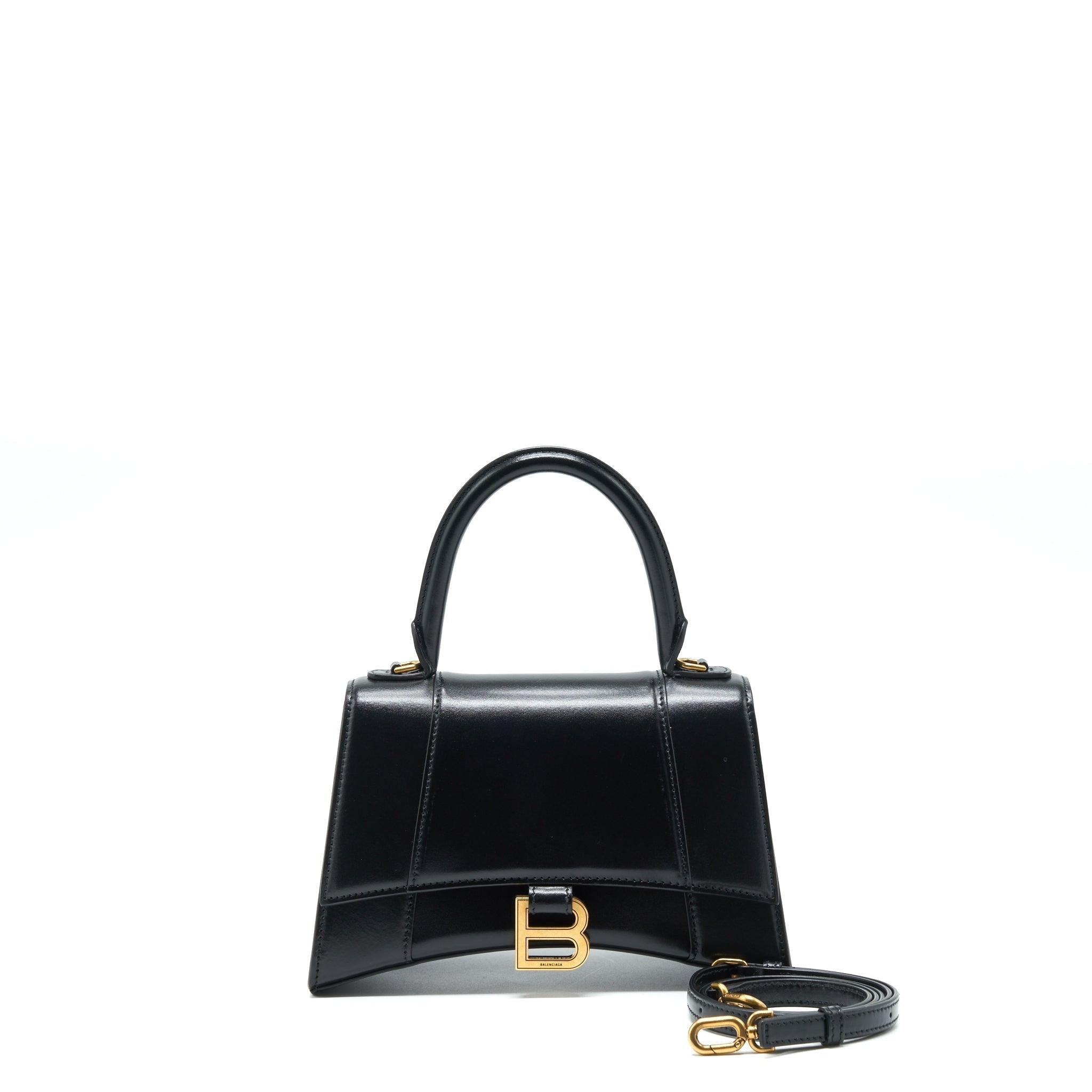 balenciaga-hourglass-s-calfskin-black-ghw