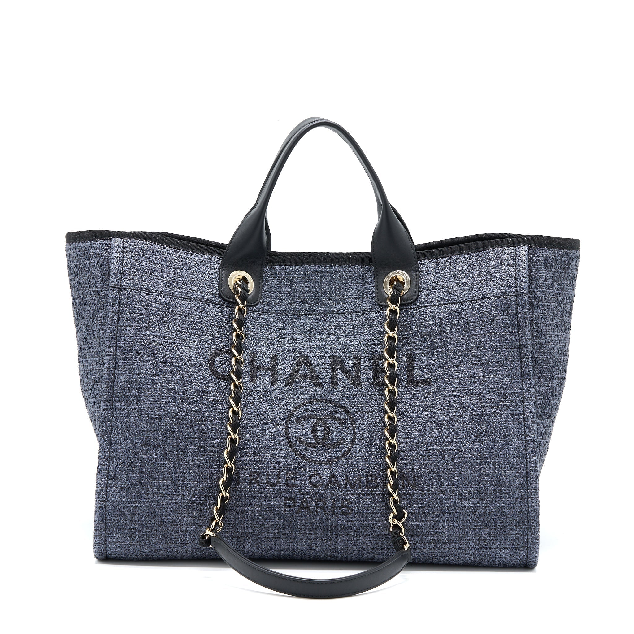 chanel-deauville-tote-bag-tweed-dark-grey-black-ghw-microchip