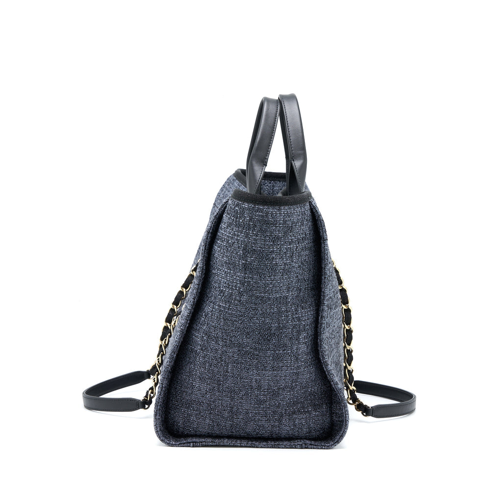 chanel-deauville-tote-bag-tweed-dark-grey-black-ghw-microchip