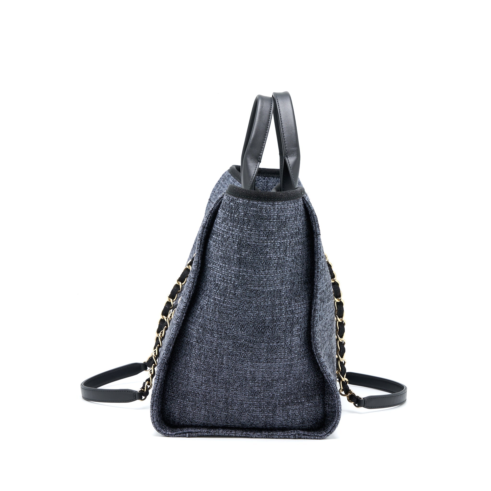 chanel-deauville-tote-bag-tweed-dark-grey-black-ghw-microchip