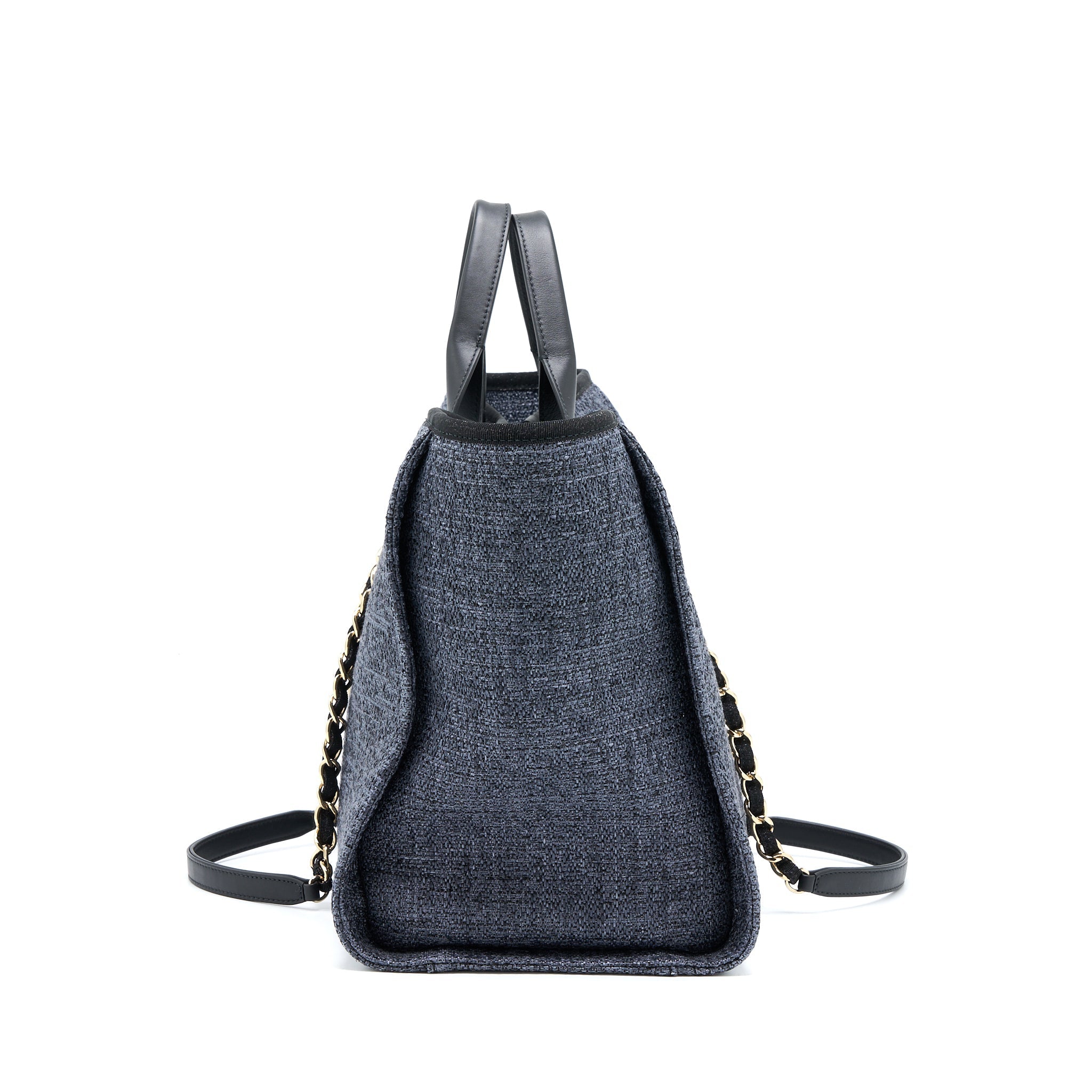 chanel-deauville-tote-bag-tweed-dark-grey-black-ghw-microchip