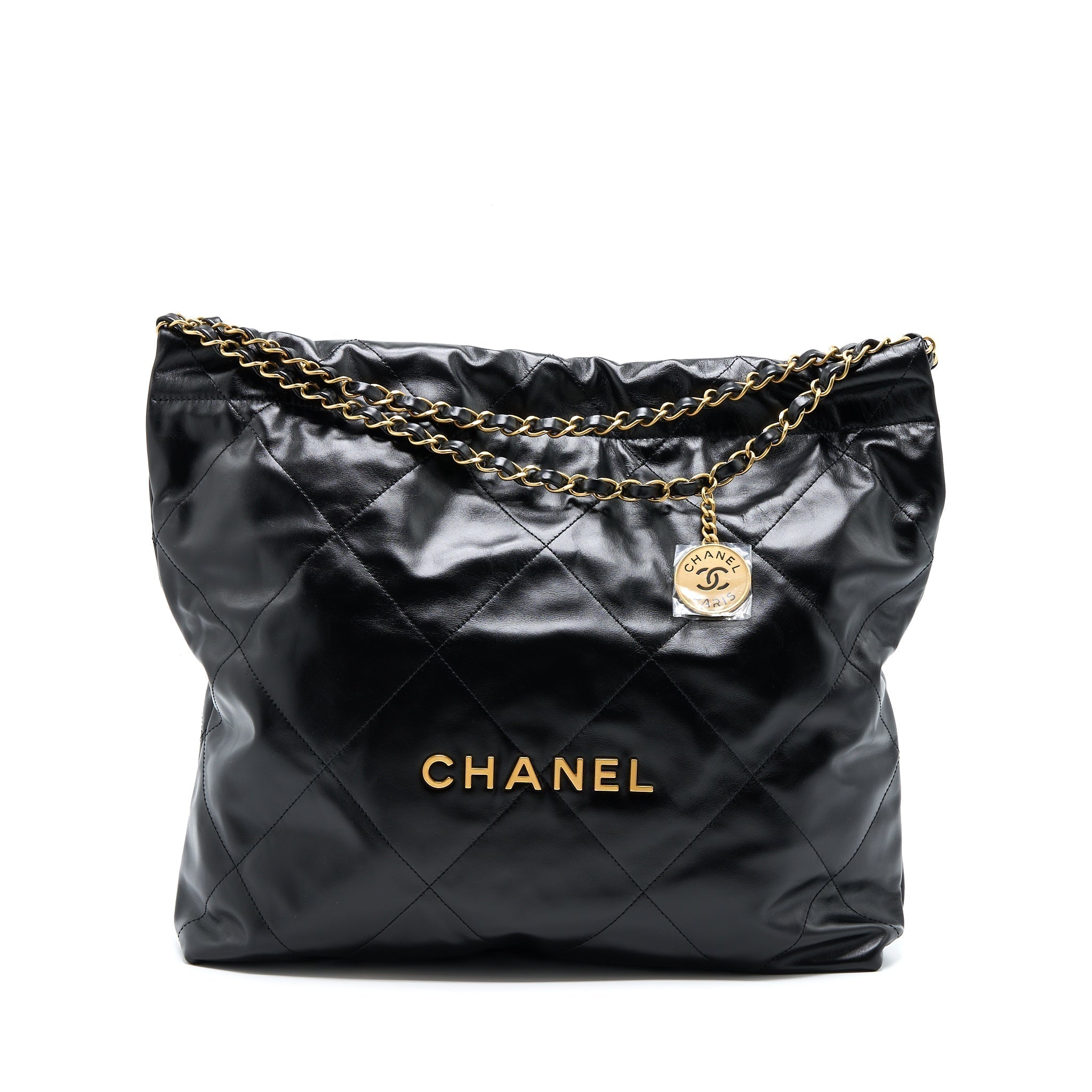 chanel-medium-22-bag-shiny-calfskin-black-ghw-microchip