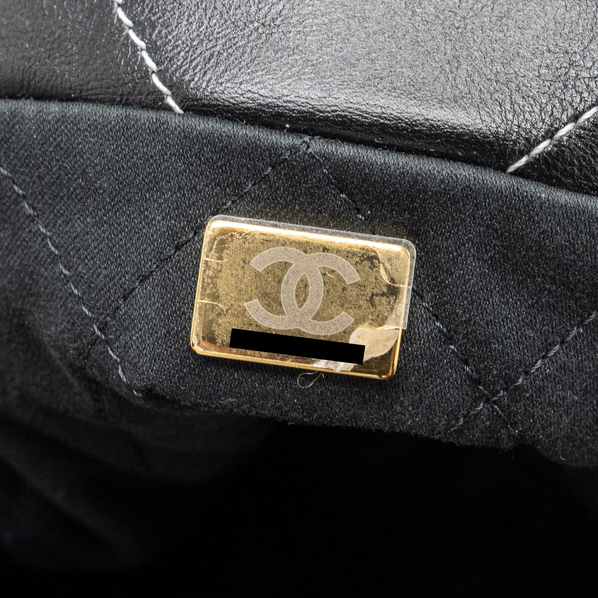 chanel-small-22-bag-calfskin-with-white-sticking-black-ghw-microchip