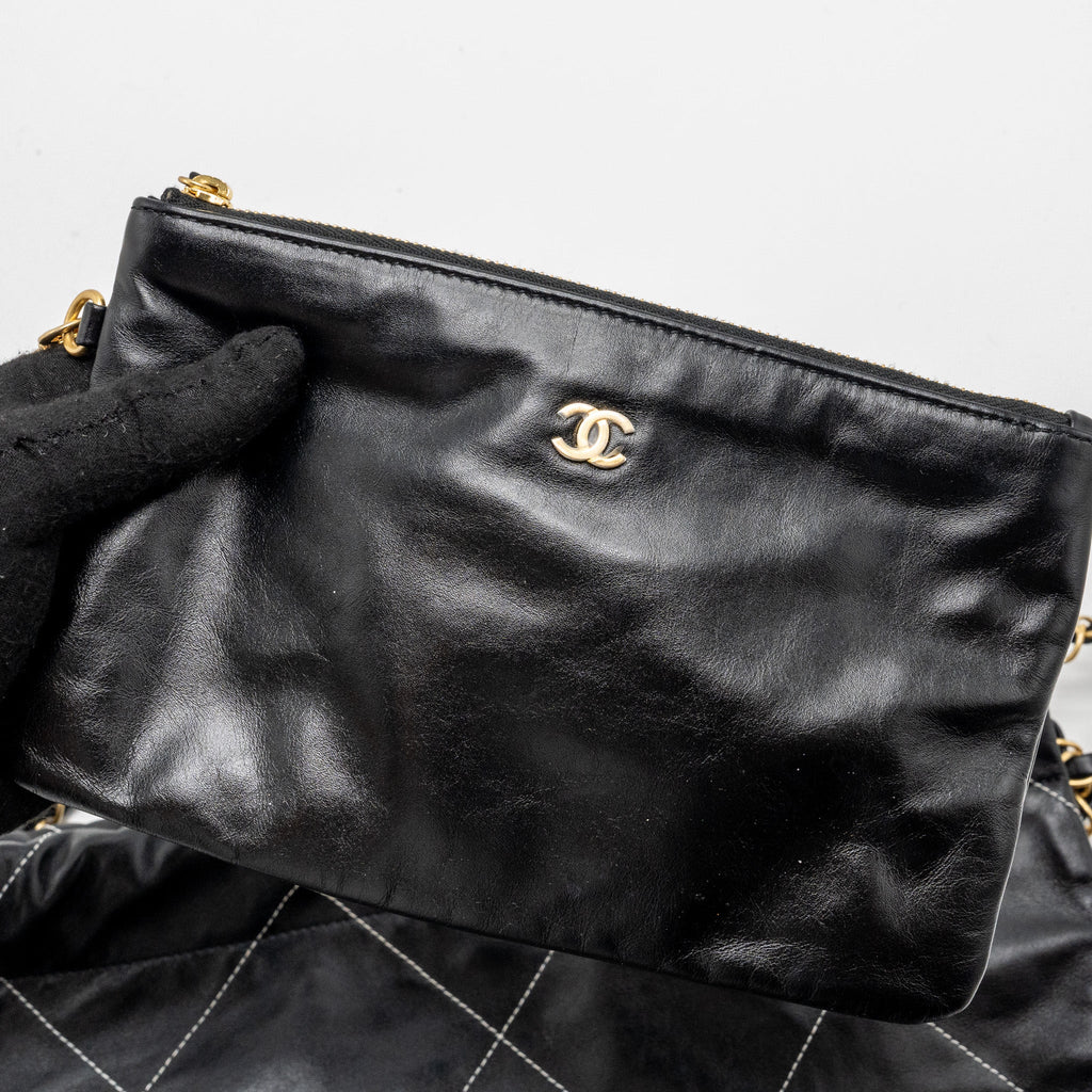 chanel-small-22-bag-calfskin-with-white-sticking-black-ghw-microchip