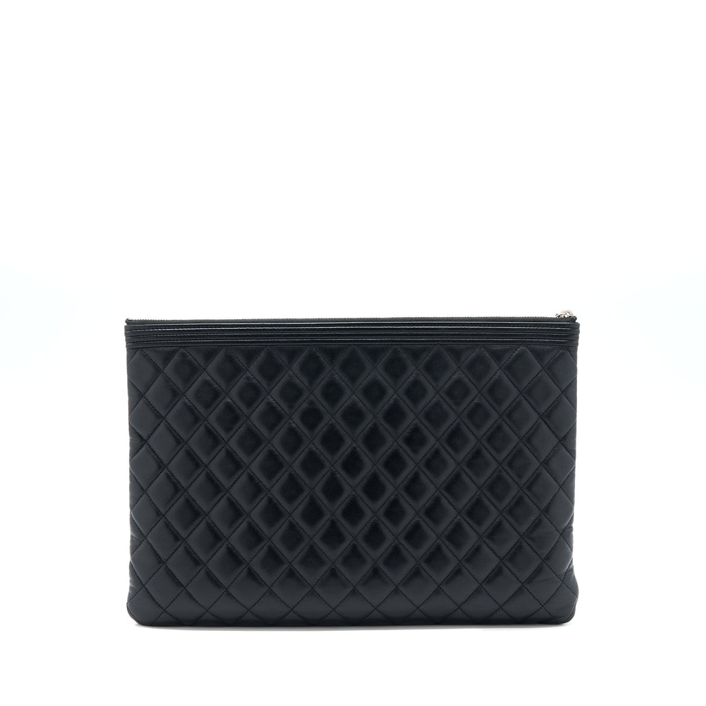 chanel-boy-clutch-lambskin-black-shw