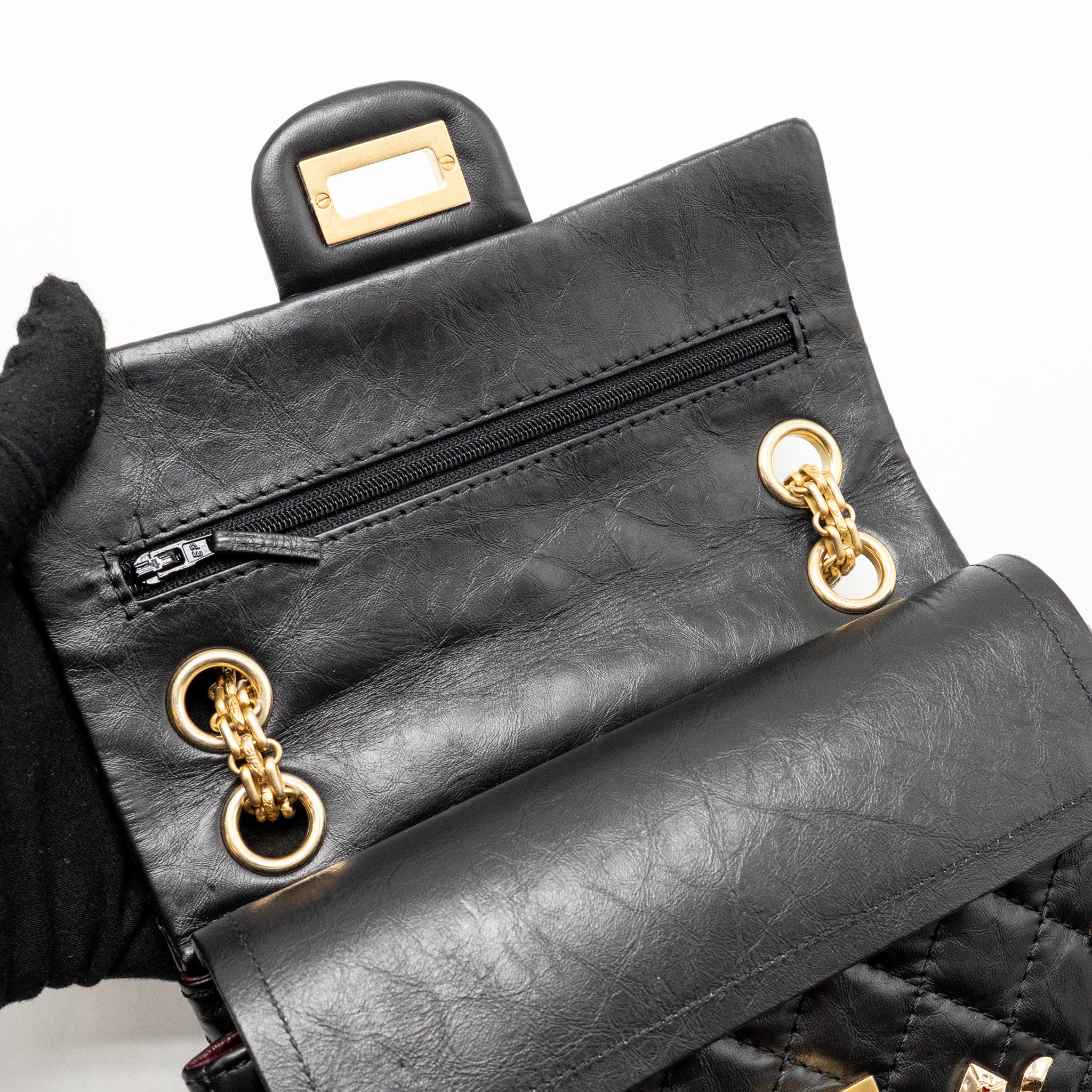 chanel-mini-2-55-reissue-flap-bag-lucky-charms-aged-calfskin-black-ghw