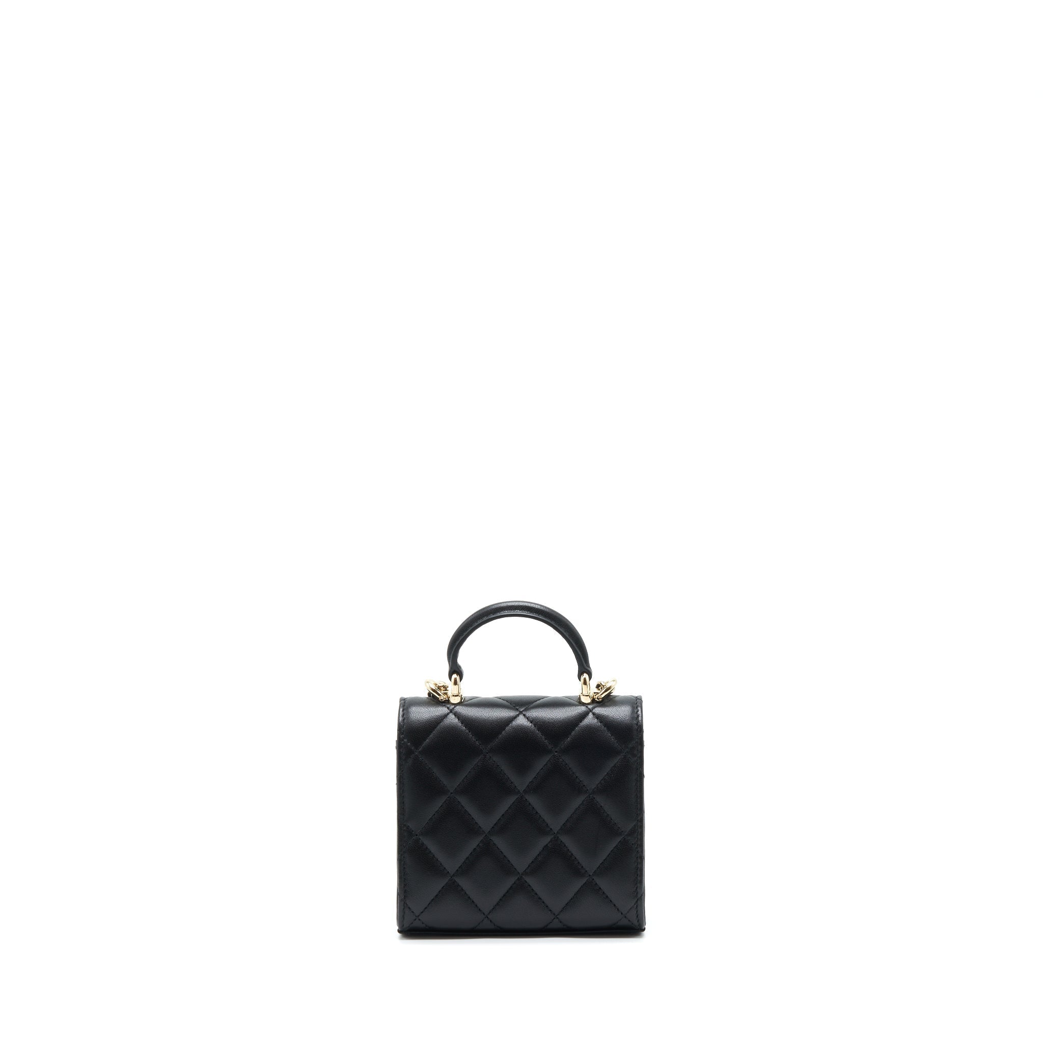 chanel-22p-top-handle-mini-flap-bag-with-chain-lambskin-black-lghw-2