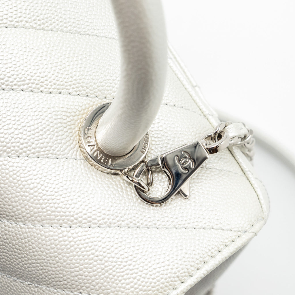 chanel-chevron-small-coco-handle-caviar-iridescent-white-shw