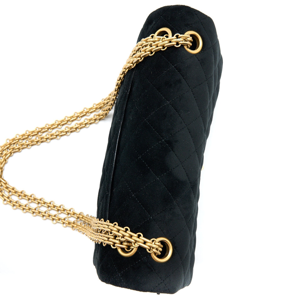 chanel-small-2-55-reissue-flap-bag-velvet-black-ghw