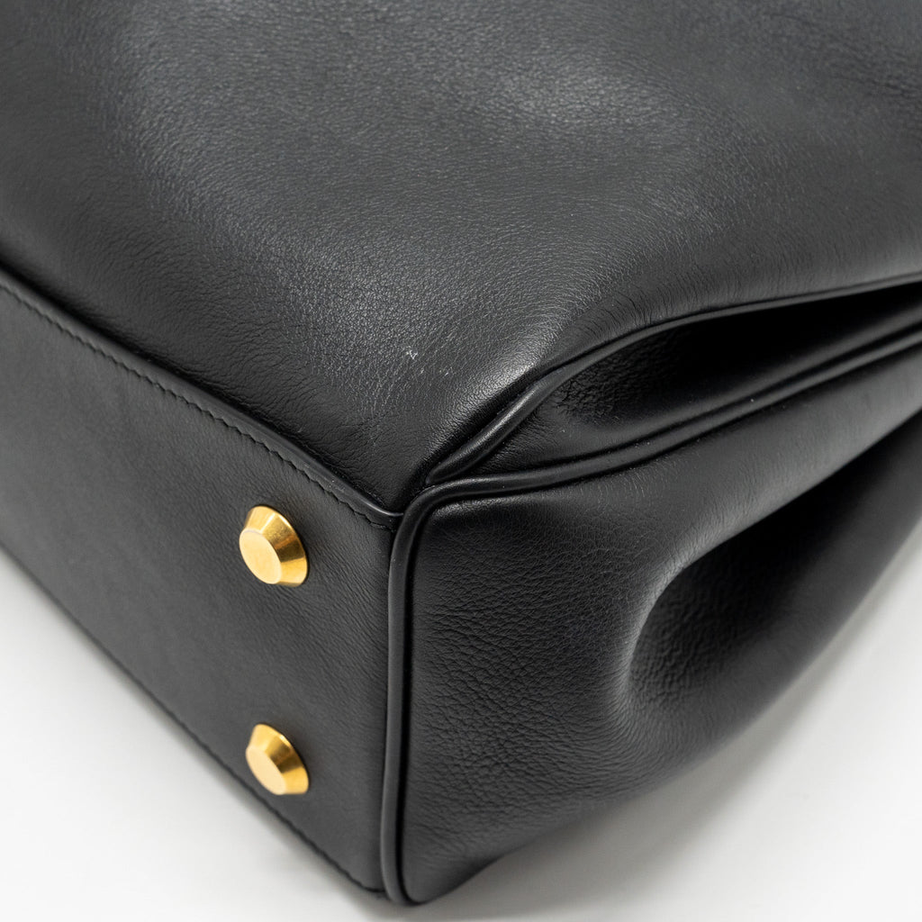 balenciaga-medium-rodeo-handbag-smooth-calfskin-black-ghw-copy