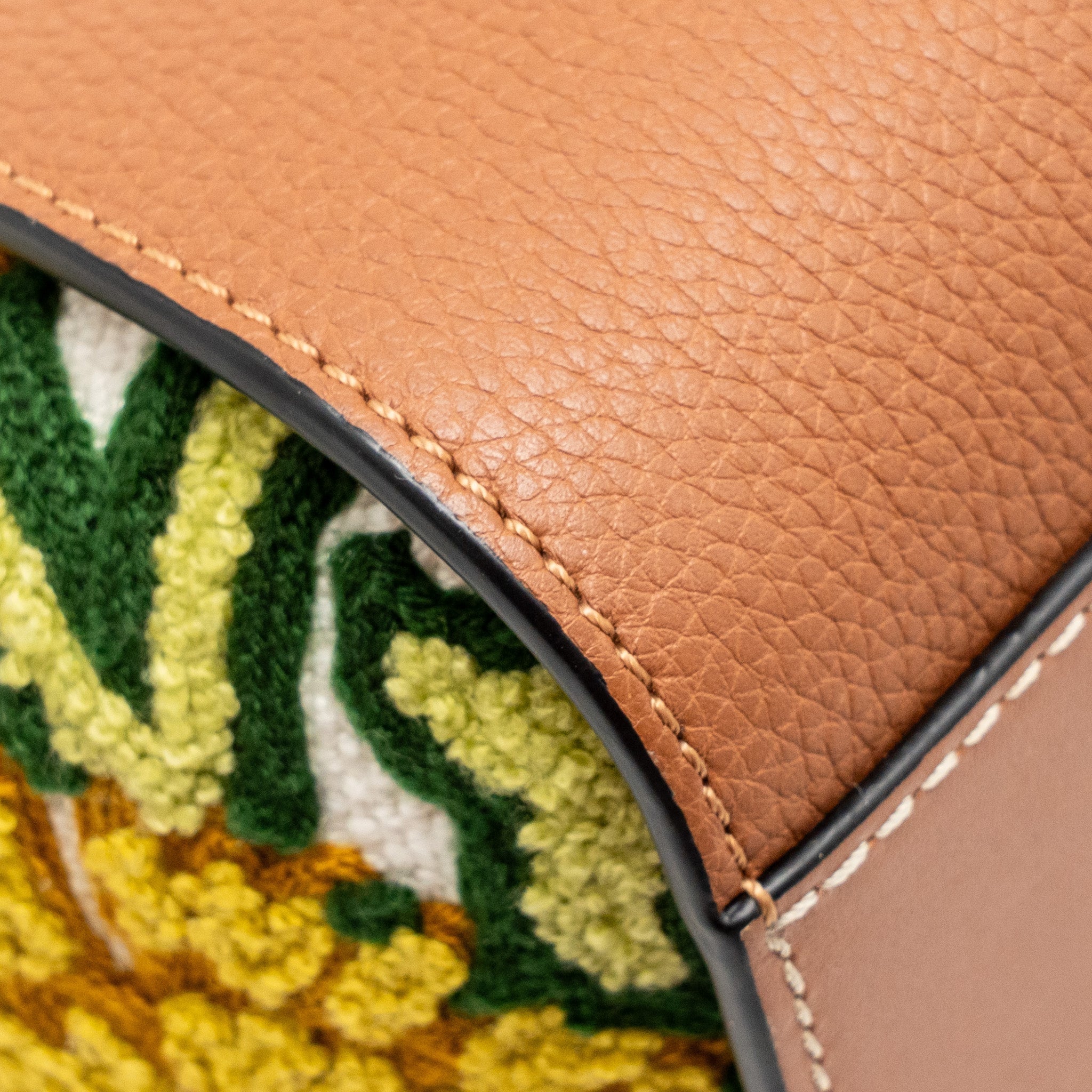 loewe-x-william-de-morgan-mini-hammock-floral-embroidered-shoulder-bag-calfskin-tan-multicolour-ghw