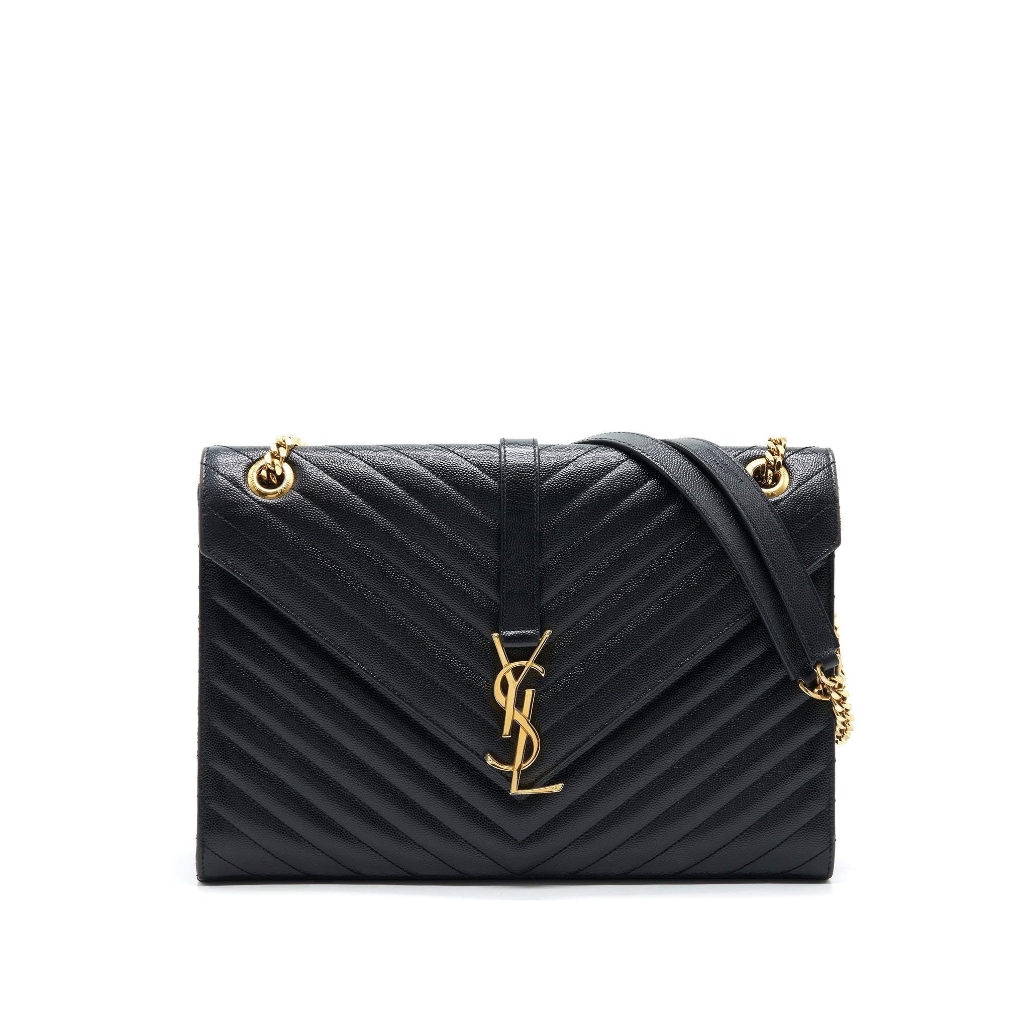 saint-laurent-ysl-large-envelope-chain-flap-bag-in-black-grain-de-poudre