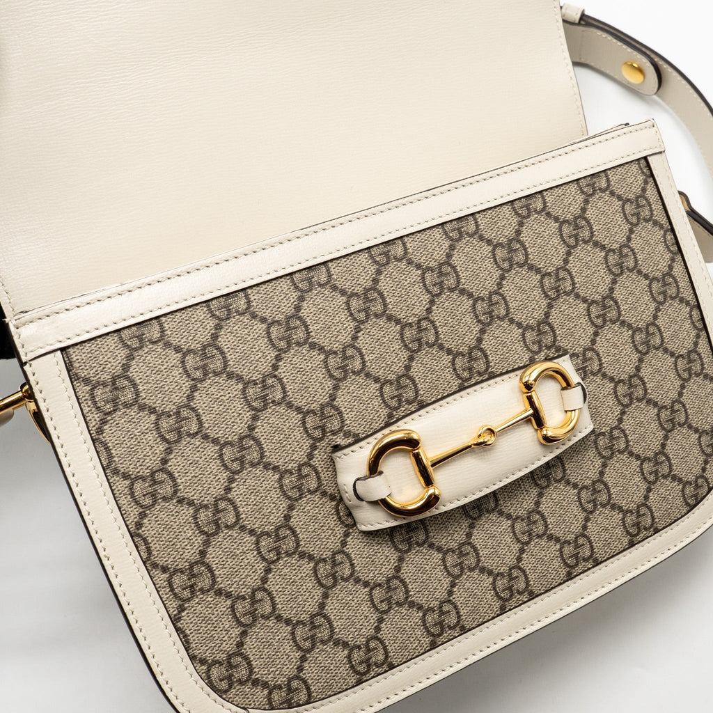 gucci-horsebit-1955-shoulder-bag-gg-supreme-canvas-leather-beige-white-ghw