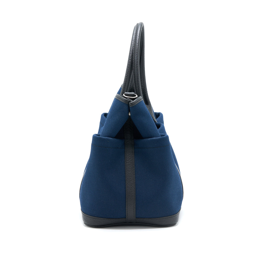 hermes-garden-party-36-pockets-bleu-marine-black-shw-stamp-x