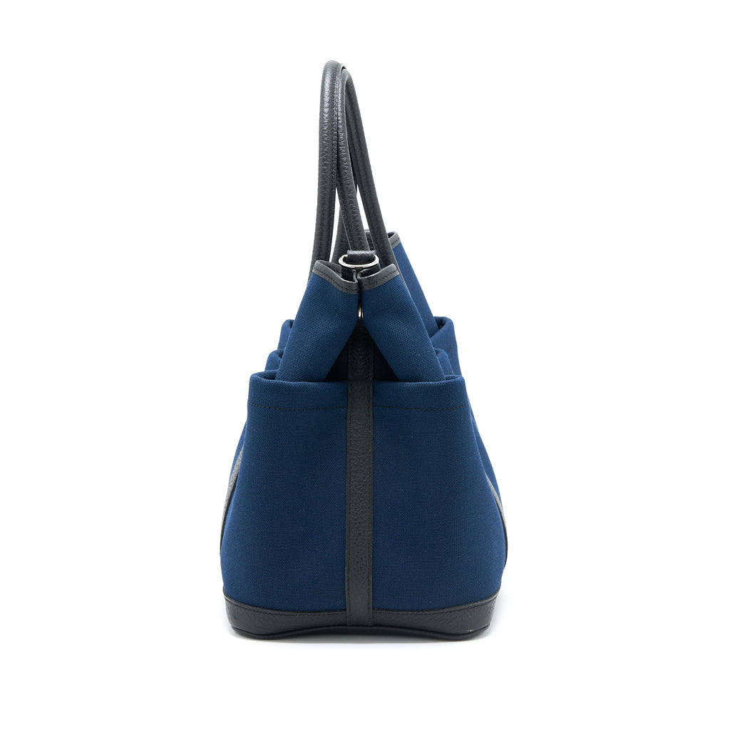 hermes-garden-party-36-pockets-bleu-marine-black-shw-stamp-x