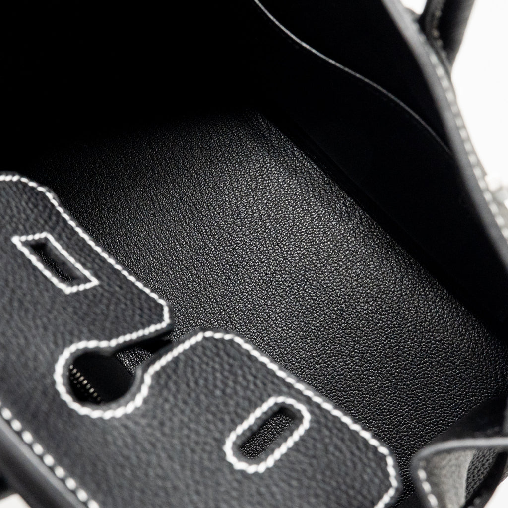 hermes-birkin-25-special-order-togo-black-white-stitching-brushed-shw-stamp-g