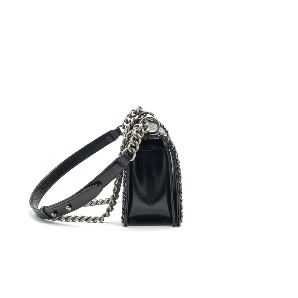 chanel-old-medium-leboy-bag-with-chain-edge-black