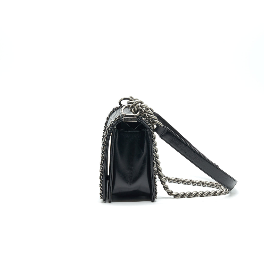 chanel-old-medium-leboy-bag-with-chain-edge-black