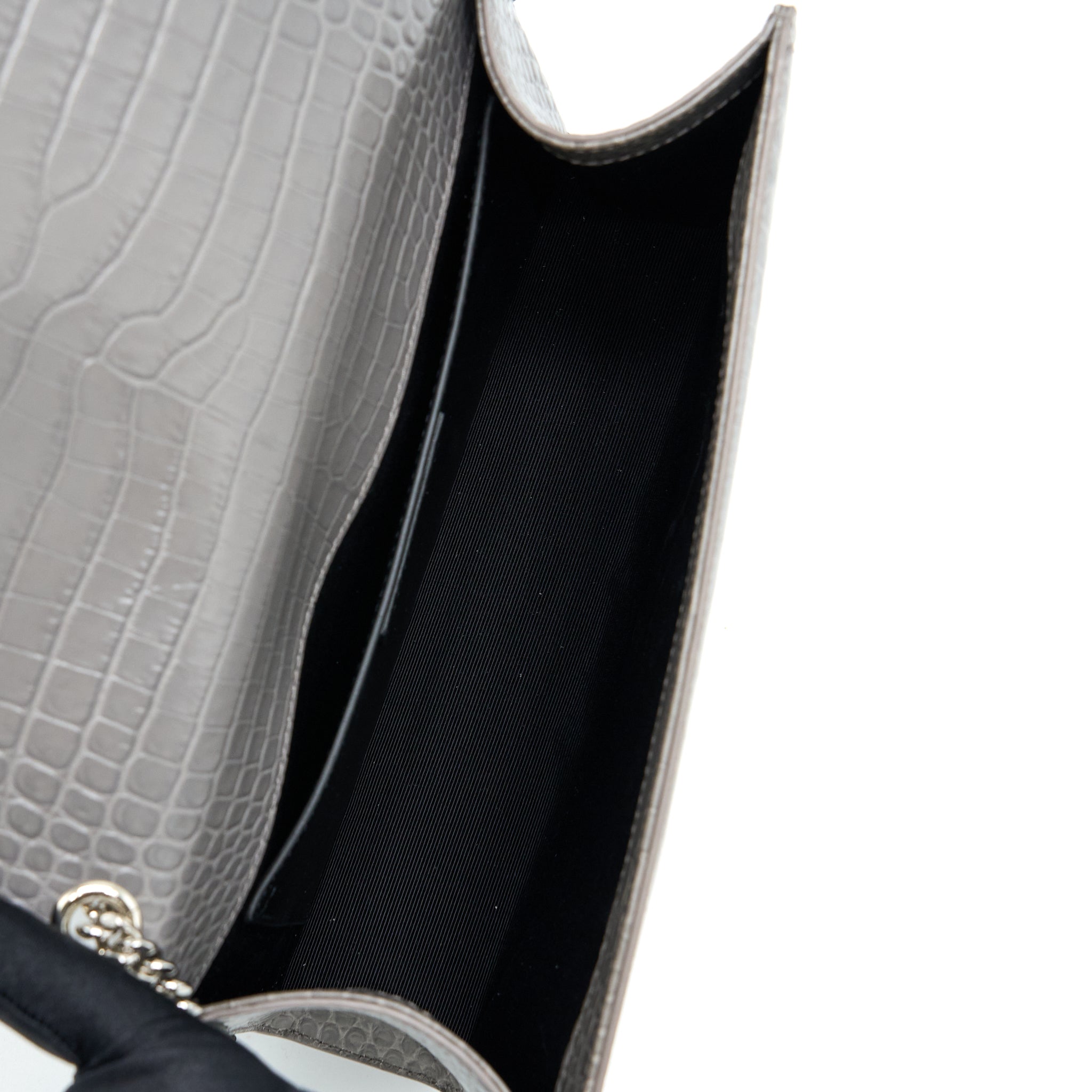 saint-laurent-kate-bag-croc-embossed-grey-shw
