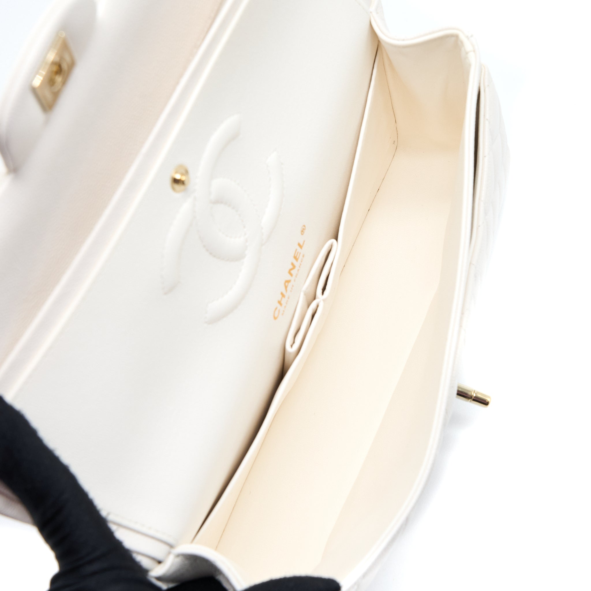 chanel-medium-classic-double-flap-bag-caviar-white-lghw