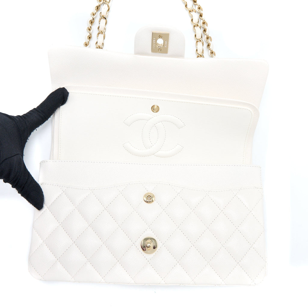 chanel-medium-classic-double-flap-bag-caviar-white-lghw
