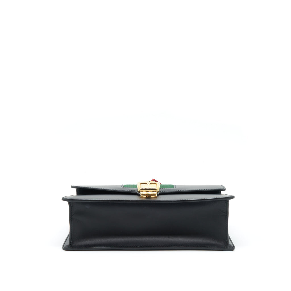 gucci-small-sylvie-shoulder-bag-black-ghw