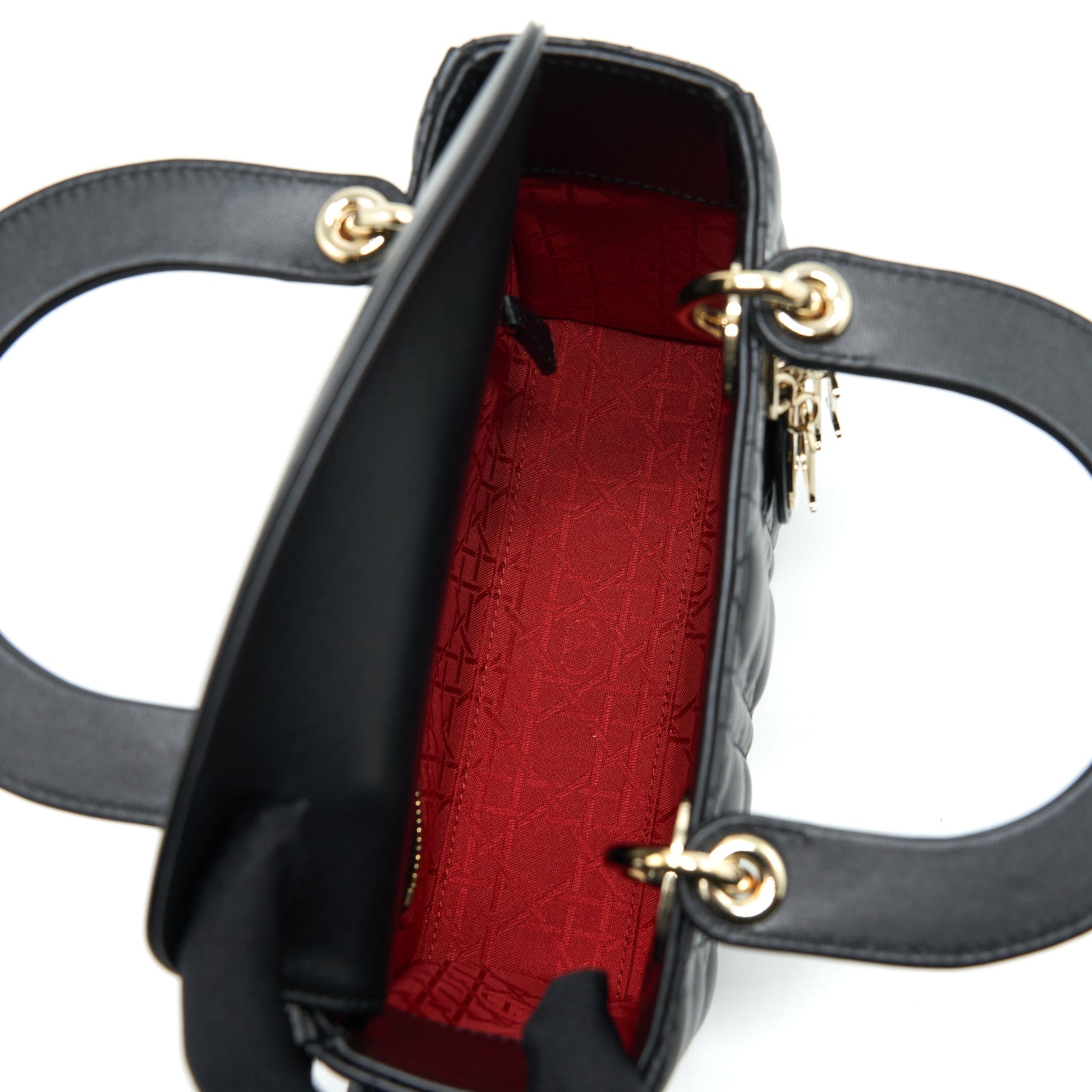 dior-small-lady-dior-lambskin-black-ghw